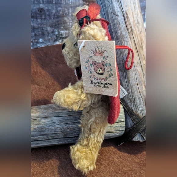 Vintage The Bearington Collection "Gabrielle" Plush Teddy W Velvet Angel Wings - Picture 2 of 9